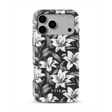 Monochrome Lilies - Tough MagSafe iPhone Vāciņš