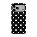 Classic Polka Dots, Black Noir - Tough MagSafe iPhone Vāciņš