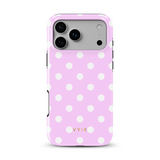 Classic Polka Dots, Pastel Pink - Tough MagSafe iPhone Vāciņš