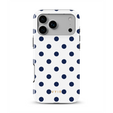 Classic Polka Dots, Sailor Blue - Tough MagSafe iPhone Vāciņš