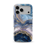 Golden Luxe Marble Blue - Tough MagSafe iPhone Telefona vāciņš