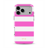 Horizontal Stripes, Fashion Pink - Tough MagSafe iPhone Vāciņš
