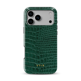 Croc Leather Print Jade - Tough MagSafe iPhone Telefona vāciņš