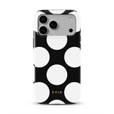 Large Polka Dots, Black Sparkle - Tough MagSafe iPhone Vāciņš