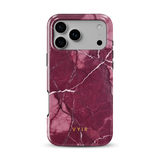Pure Marble Burgundy - Tough MagSafe iPhone Telefona vāciņš