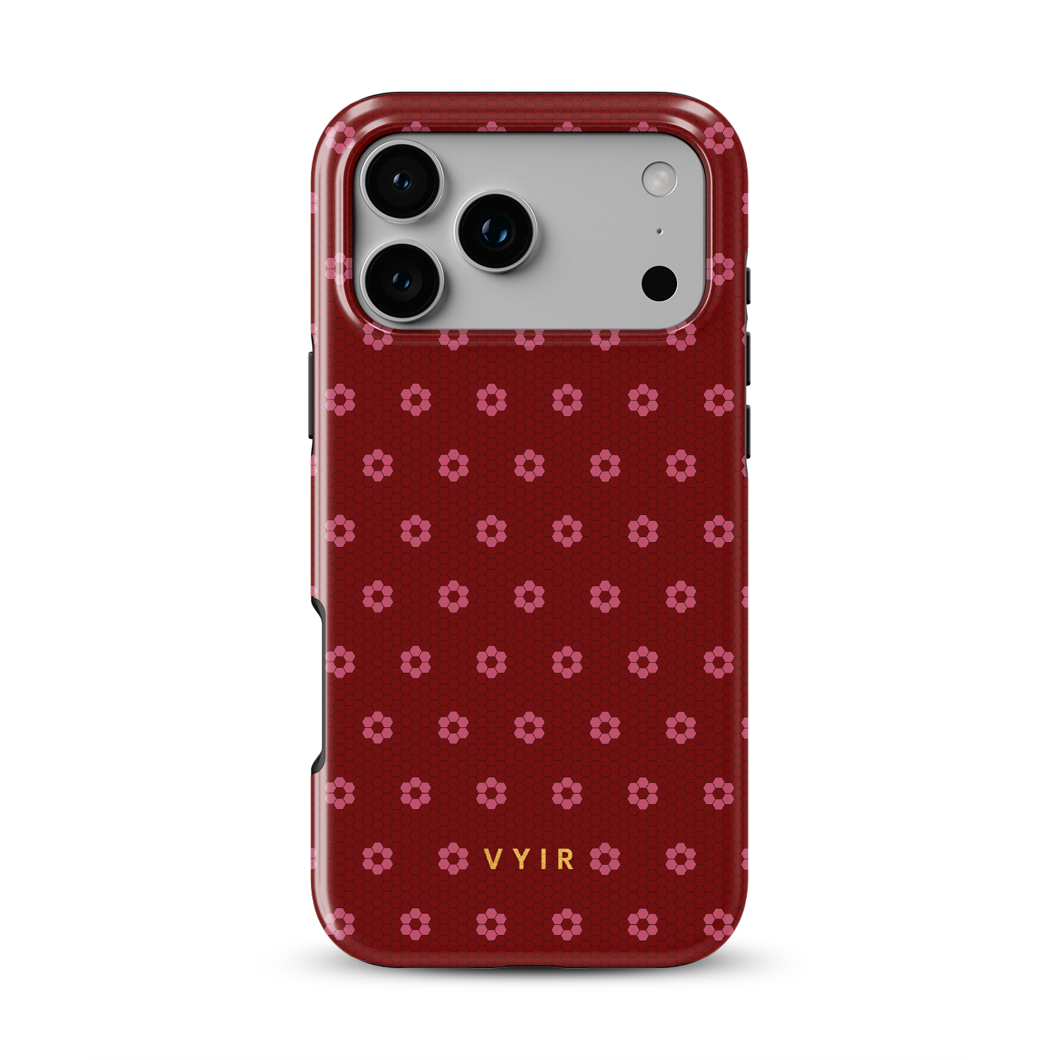 VYIR Signature Flowers, Passion Red - Shockproof MagSafe iPhone Case - VYIR