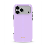 VYIR Signature Golden Line, Lavender Purple - Shockproof MagSafe iPhone Case - VYIR