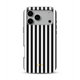 Vertical Stripes, Melnbalts - Tough MagSafe iPhone Vāciņš