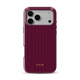 Vertical Stripes, Merlot - Tough MagSafe iPhone Telefona vāciņš