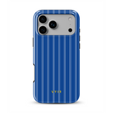 Vertical Stripes, Mediterranean Blue - Tough MagSafe iPhone Telefona vāciņš