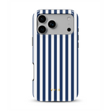 Vertical Stripes, Old Money Blue - Tough MagSafe iPhone Vāciņš
