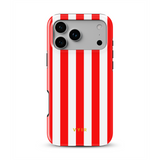 Vertical Stripes, Red Silk - Tough MagSafe iPhone Vāciņš