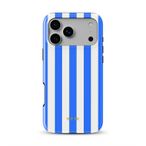 Vertical Stripes, Riviera Blue - Tough MagSafe iPhone Telefona vāciņš