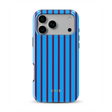 Vertical Stripes, Track Blue - Tough MagSafe iPhone Vāciņš
