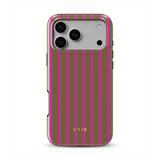 Vertical Stripes, Urban Olive - Tough MagSafe iPhone Vāciņš