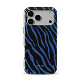Zebra Luxe, indigo zils - Tough MagSafe iPhone Telefona vāciņš