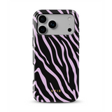 Zebra Luxe, gaiši violets - Tough MagSafe iPhone Telefona vāciņš