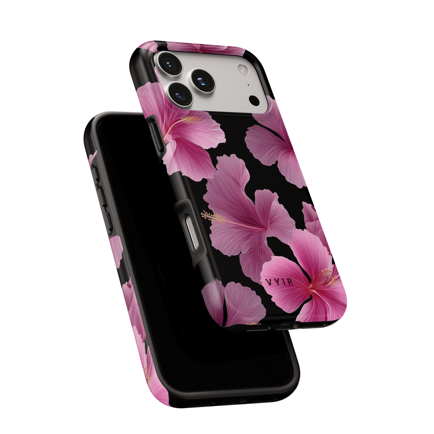 Violet Night Hibiscus - Shockproof Phone Case - VYIR