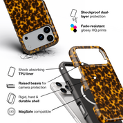 Tortoiseshell, Sunlight Yellow - Shockproof MagSafe iPhone Case - VYIR