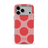 Big Polka Dots, Ķiršu sārtums - Tough MagSafe iPhone Vāciņš