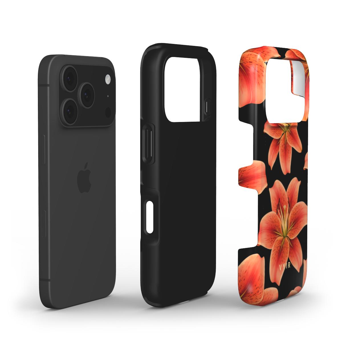 Tiger Lily Elegance - Shockproof Phone Case - VYIR